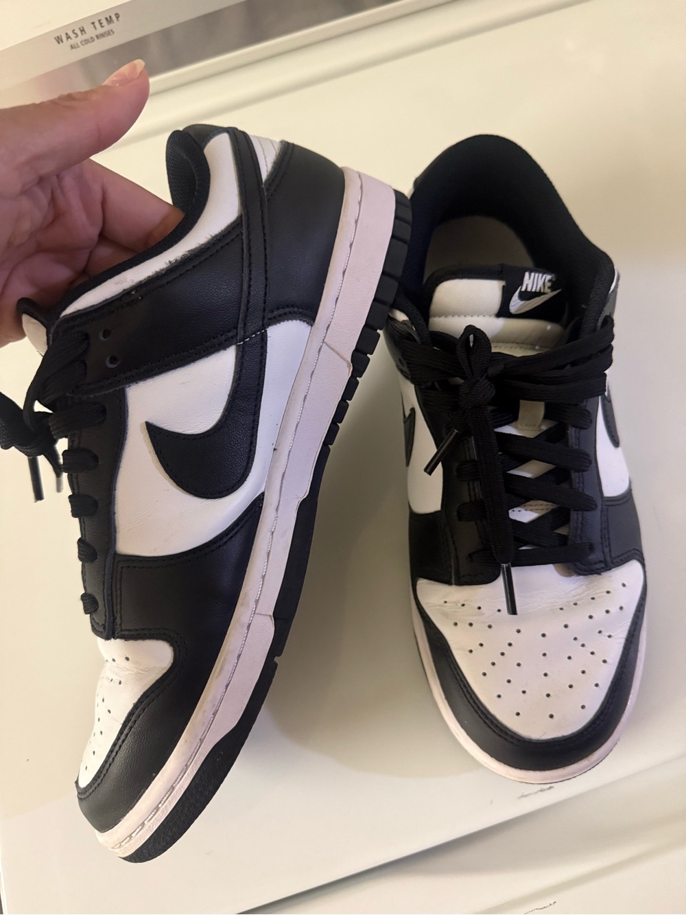 Nike Women Black and White Low-Top Sneakers
